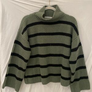 Sweet Baby green and black stripe Sweater XS